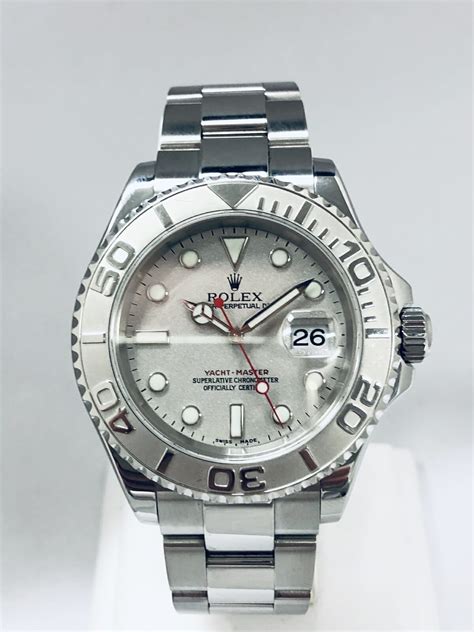 used rolex yachtmaster|rolex yacht master 40 platinum dial.